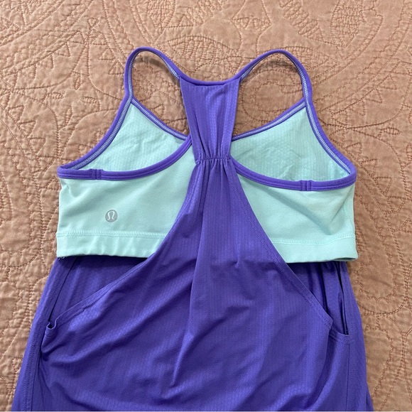 Purple Lululemon tank built in bra size 4 - Picture 3 of 4